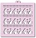 Cookie Stencil Set Easter N3, 6 pcs: Eggs, Hares, Grass, Clouds, peas, Inscription