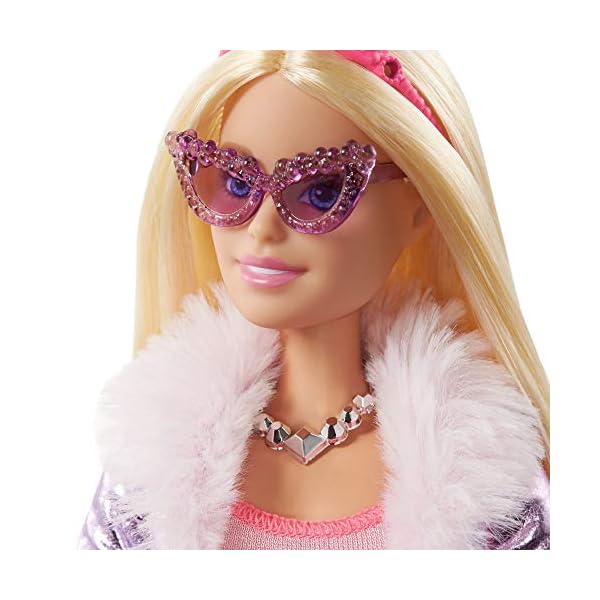 Barbie-GML76-Adventure-Deluxe-Princess-Doll Barbie Princess Adventure Doll in Princess Fashion with Pet Puppy, 2 Pairs of Shoes, Tiara and 4 Accessories, for 3 to 7…