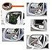 LTJ Slender Blind Spot Mirrors, 360 ABS HD Ultra Low-Profile Glass Fit Stick-on Design Fit for All Universal Vehicles Car SUV Truck RVs Vans(Pack of 2)(Slender)