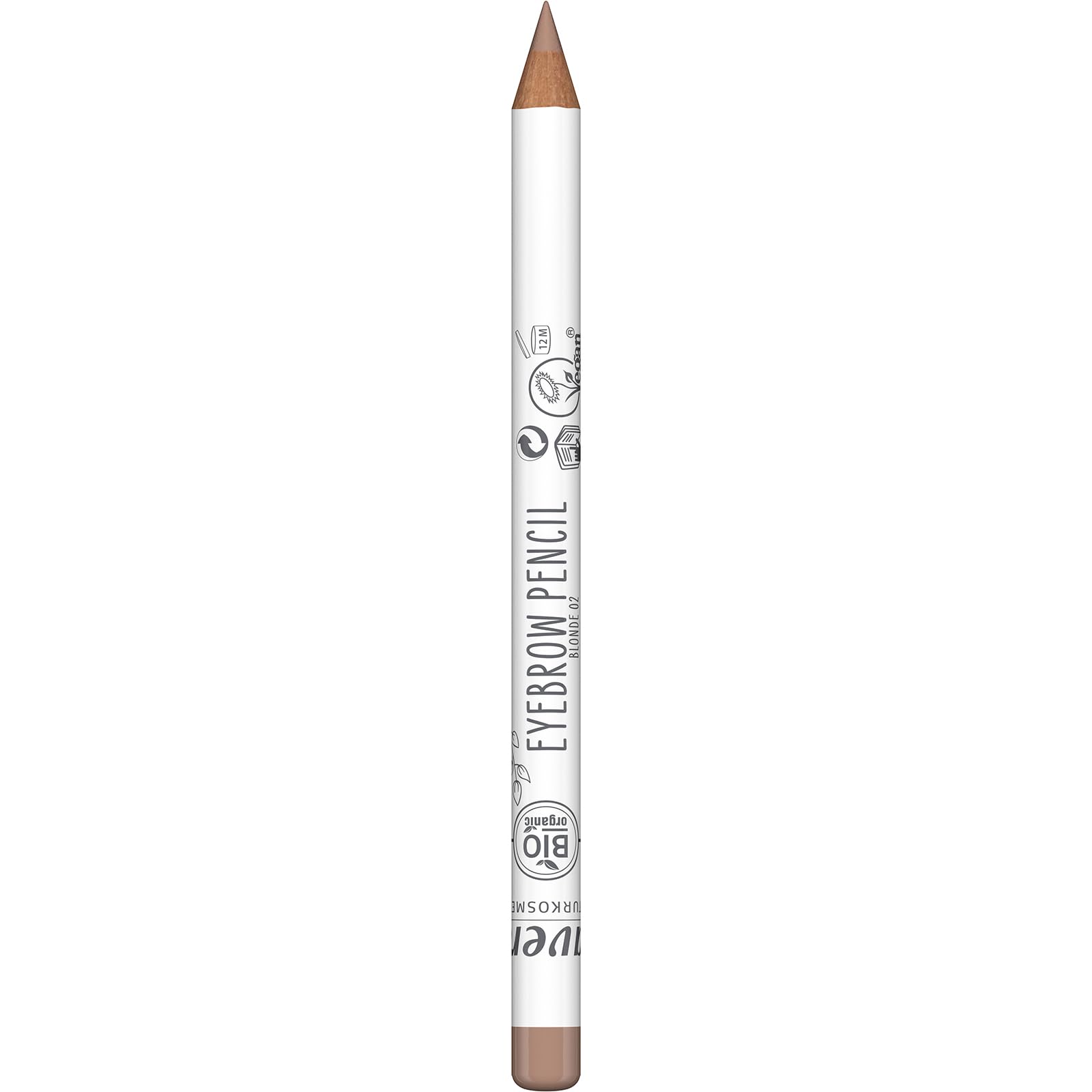lavera Eyebrow Pencil Blonde 02 - Organic Jojoba Oil and Shea Butter - Smooths and Perfects - Vegan - Organic Eye Makeup