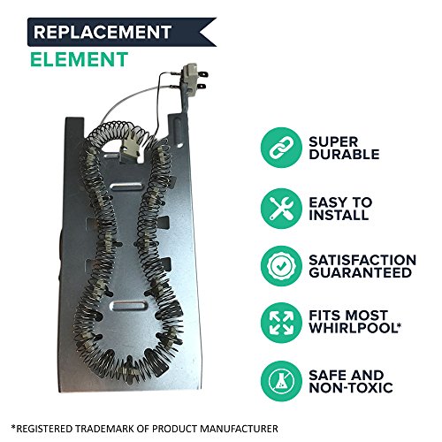 Think Crucial Replacement for Whirlpool Dryer Heating Element Fits Amana, KitchenAid & Maytag Dryers, Compatible With Part # 3387747, 8527865, AP2947033 & PS344597