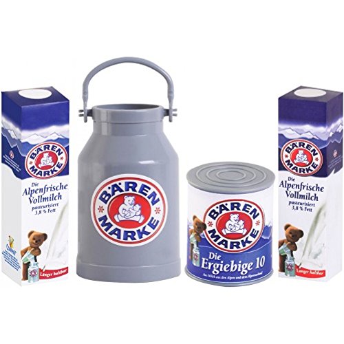 Bärenmarke Milchtüte und Kannen