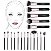 Makeup Brushes 18 Pcs Makeup Brush Set Premium Synthetic Foundation Brush Blending Face Powder Blush Concealers Eye Shadows Make Up Brushes Kit (Rose Golden)