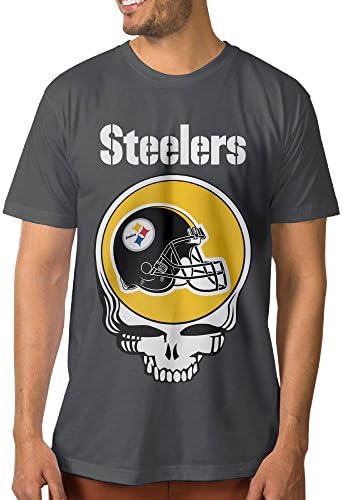 Juice Forus Men's Steeler Pittsburgh Skeleton T-shirt Vintage L DeepHeather