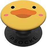 Duck Face Funny Yellow Rubber Duck Cute Duck PopSockets Adhesive PopGrip