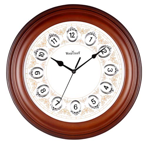 Buy Woodcraft Round Wall Clock W 336 Size 40 C M O X 4 C M Online At Low Prices In India Amazon In