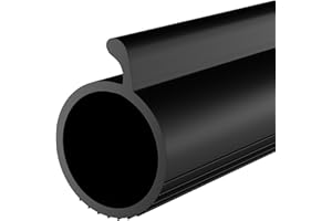 Symyda Garage Door Seal P Bulb – 20.3Ft Flexible Weatherproof TPE Seal for Drafts, Noise Reduction and Saves Energy, Easy DIY Installation, Temperature Resistant, Fits Single Channel Garage Door