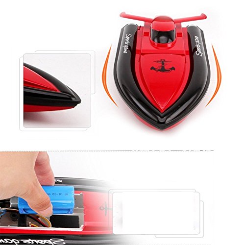 DeXop F1 Works In Water RC Boat Remote Control Boat-Red