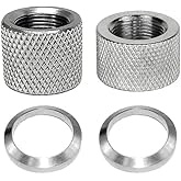 1/2 x28 Thread Protector Aluminum with 1/2 x 28 Crush Washer (1/2x28-2PCS)