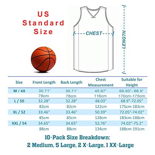 image for Liberty Imports 10 Pack - Reversible Men's Mesh Performance Athletic B