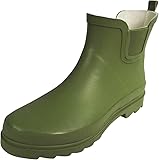 NORTY - Womens Ankle High Rain Boot, Matte Olive