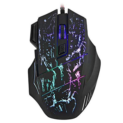 lozafot LED USB wired gaming mouse compatible with computers and laptops