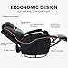 Mecor Electric Massage Recliner Chair, Leather Recliner Heated Reclining Rocker with Cup Holder 360 Swivel for Living Room (Black)