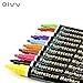 QIVV Liquid Chalk Markers,10 Colored Wet Erase Chalk Markers Neon Pens For Kids Art Menu Board Bistro Boards Windows Chalkboard Markers Reversible Bullet/Chisel Fine Tip-Non-Toxic Odorless Erasable