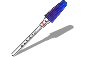 Depvko Tornado Nail Drill Bits, 3/32'' Carbide Drill Bits for Nails, Professional Advanced Safety Efile Bits for Acrylic Nail, Fast Remove for Manicure Pedicure Cuticle Gel Polishing(Fine, Purple)
