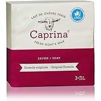 Caprina by Canus Fresh Goat's Milk Soap, Original 9.6 oz (3 Bars) - by Caprina