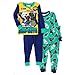 Lego Star Wars Boys 2fer 4 piece Pajamas Set (Blue/Green Bad Guys, 6)