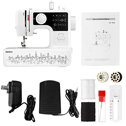oakome Household Sewing Machine Multifunction - 12 Built-in Stitches and Patterns, Strong Horsepower, Perfect for All Sewing Jobs, Great for Beginners and Convenient for The Experienced (Black) - Thumbnail 7