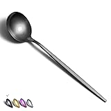 Matt Black Dinner Spoons 6 Piece, 8.1'' Stainless