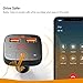 Roav by Anker, SmartCharge F0 FM Transmitter/Bluetooth Receiver/Car Charger with Bluetooth 4.2, USB Ports, Poweriq, and Aux Output (No Dedicated App)