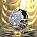 Malltop Creative Lovers Finger Ring Watch Adjustable Stainless Steel Band Dial Quartz Analog Watch (Black)