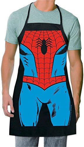 Marvel Spider-Man Be The Character Apron for men,Happy Chef aprons ,black bib apron