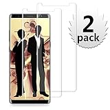 2 Pack Galaxy Note 8 Screen Protector Glass [Full Screen Coverage/Easy Installation Tray], 3D Curved Samsung Galaxy Note 8 Tempered Glass Screen Protector 2017 Clear