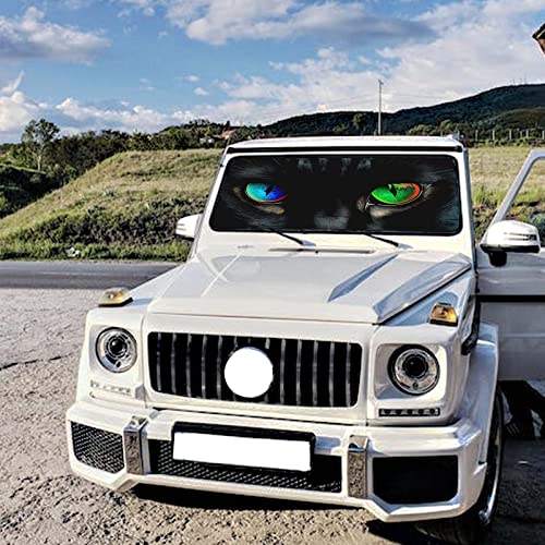 Firiseroh Cat Eyes Car Windshield Sun Shade Umbrella Sun Visor… at Amazon