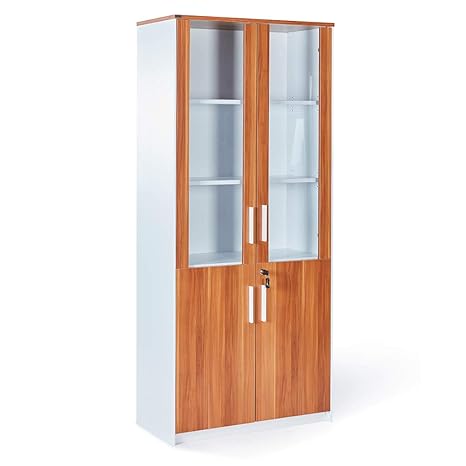 Sunon System Cabinet Wood Storage Bookcase And Display Unit With 4