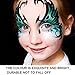 iMustech Body Paint Kit Profession Face Paint Kit With Brush Non Toxic Oil-based Rich Pigment Halloween Art Makeup Set For Body And Face Painting (10 Colors, 21 ml)