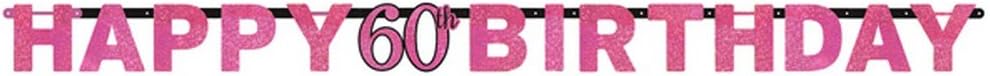 (PKT) Adult Pink Celebration 50th Birthday Letter Banner
