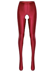 TiaoBug Womens Glossy Oil Yoga Pants Tights