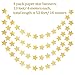 Whaline Star Paper Garland Gold Bunting Banner Hanging Decoration for Wedding Holiday Party Birthday, 660 Inches