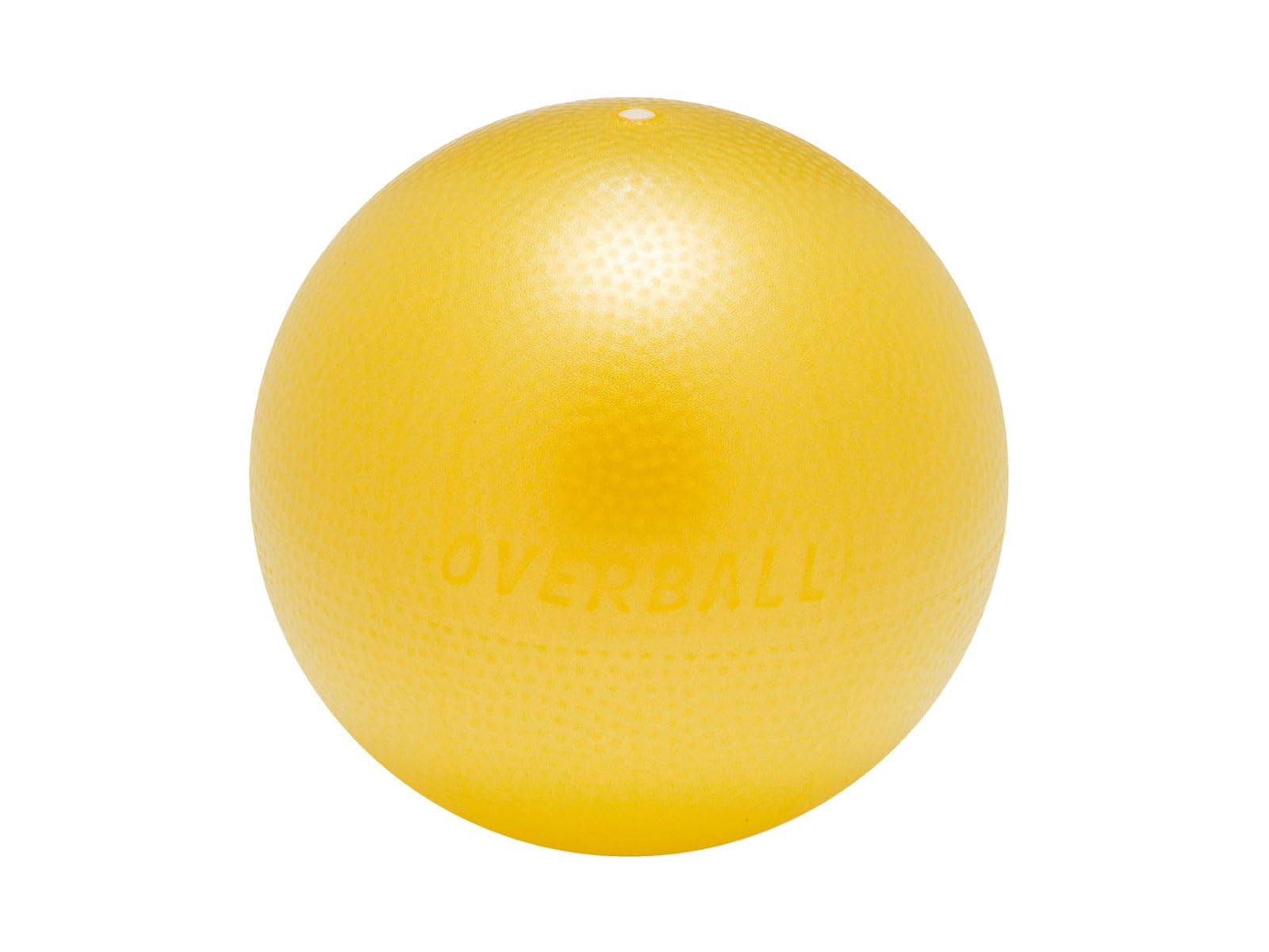 GYMNIC Softgym Over inflatable soft ball Ø 23 cm yellow for Pilates, yoga and gentle gymnastics, ideal for toning and relaxation exercises
