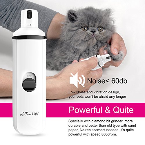 Pet Nail Grinder, Ultra-Quiet Portable Nail Grinder, Upgraded Trimmer Clipper With Nail File Grooming Tool Painless for Small Medium Large Dogs Cats Pets Paws. - Thumbnail 2