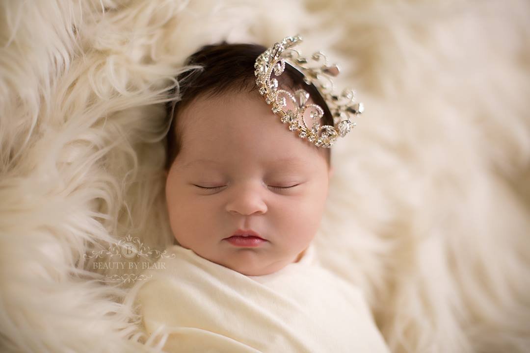 newborn flower girl