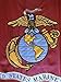 Double-Sided US Marine Corps Flag 3x5 for Outdoor - All Weather USMC Flag with Magnificent Embroidery - UV Protected - Brass Grommets - Comes with Bonus Car Sticker