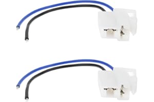 SING F LTD 2Pcs Electric Cooling Fan 2-Terminal Pigtail Plug Connector for Automotive Cooling Fans 18AWG Wire Harness