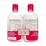 Bioderma H2O Micelle Solution 2 x 500ml (French packaging: Créaline, English packaging: Sensibio)