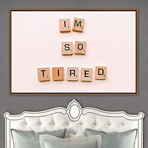 signwin Framed Canvas Wall Art Word Panels 3D...