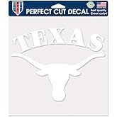NCAA Texas Longhorns Die-Cut Decal, 8"x8", Team Color