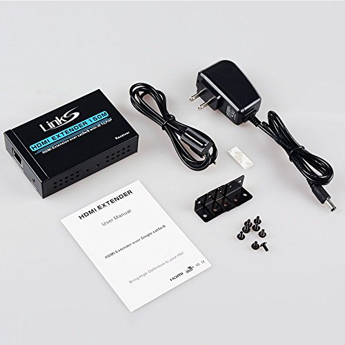 LinkS HDMI Receiver, 492FT HDMI Receiver Box Extender Over CAT5e/ CAT6 Ethernet Cable (up to 150M, Receiver)