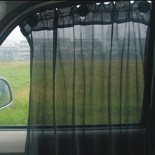 2 Pcs Universal Car Auto Uv Protection Side Window Curtain Sun