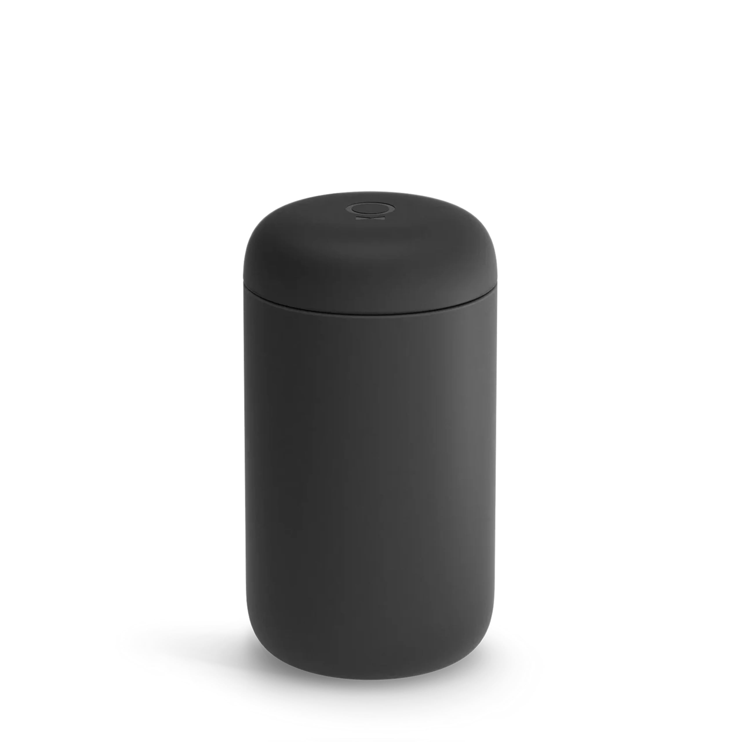 Fellow Carter Move Travel Mug - Wide Mouth Vacuum-Insulated Stainless Steel Coffee and Tea Tumbler with Ceramic Interior, Matte Black, 16 oz Cup