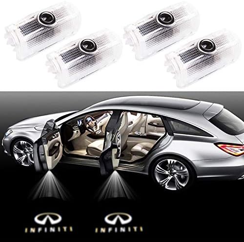 Eogifee Car LED Door Projector Courtesy Laser Projector Welcome Lights Ghost Shadow Light for The Replacement of Infiniti EX FX G M Q50 Q60 QX50 QX56 QX70 QX80 Series (4 Pack)