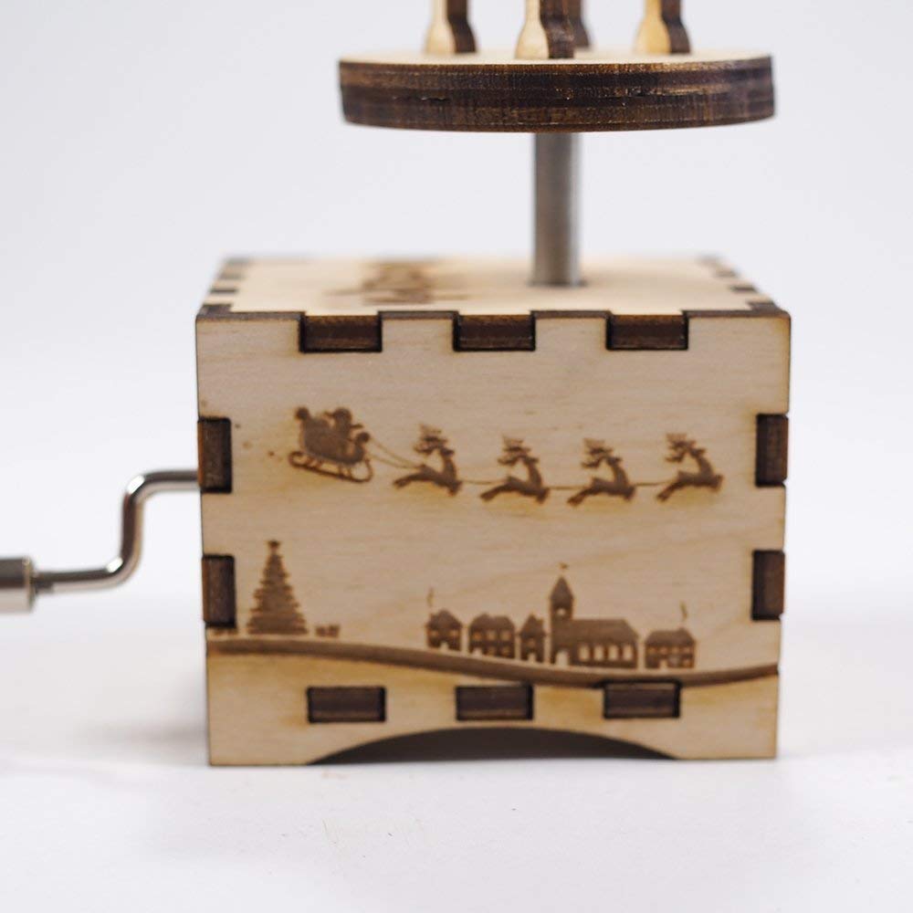 Rudolph Music Box Laser cut, laser engraved wood music box. Perfect Christmas gift