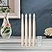 Akari Flameless Taper Flickering Candles with Remote, 4 Set 10 inch Ivory Colored Indoor Outdoor LED Centerpieces Table settings Weddings Birthday Parties