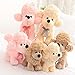 Smilesky Plush Poodle Puppy Dog Stuffed Animal Toys Kids Gifts Pink 8