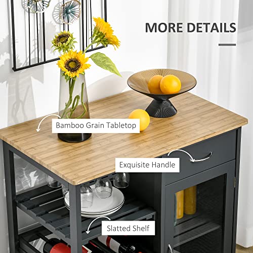Utility Kitchen Cart, Rolling Kitchen Island Storage Trolley