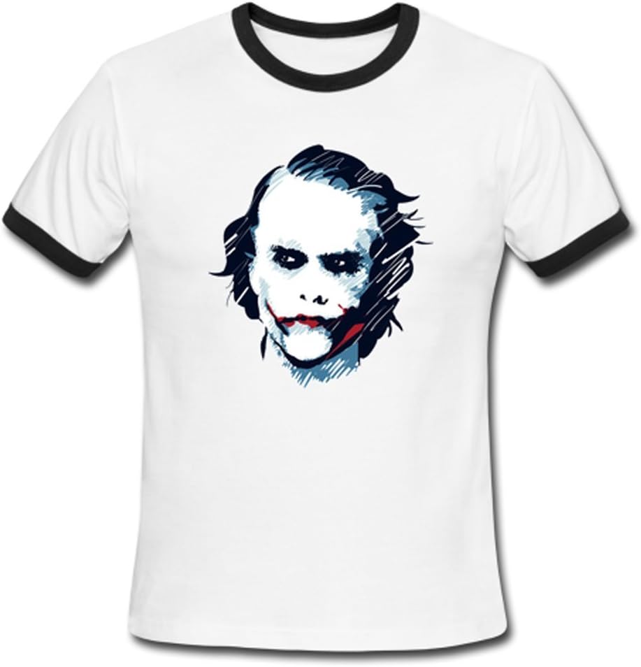 HJGBEDS Boy Mens The Dark Knight Joker MAFEX Logo Classic Tshirt Tees